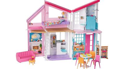 Estate Malibu House playset with themed accessories; Dh799 (down from Dh1,521); Barbie on FirstCry. Photo: FirstCry