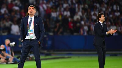 It may have been a losing end to the Fifa Club World Cup for Al Ain manager Zoran Mamic, left, but he was still delighted with his side's efforts at the tournament in the UAE. AFP