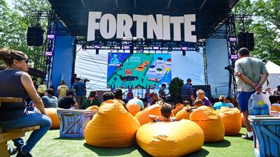 General view of the main stage during the Fortnite World Cup Finals e-sports event at Arthur Ashe Stadium, Flushing, US, July 26, 2019. File Photo / USA TODAY Sports