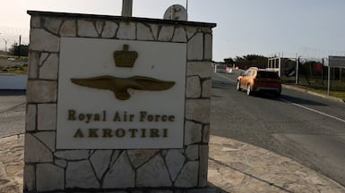 RAF Akrotiri, a British sovereign base in Cyprus. Reuters