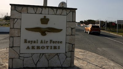 RAF Akrotiri, a British sovereign base in Cyprus. Reuters