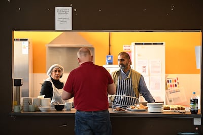 A foodbank in Bradford, northern England. AFP