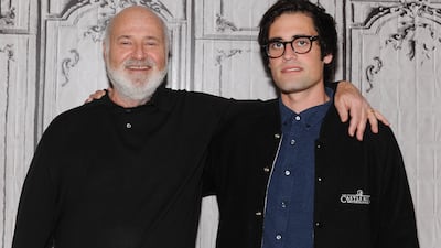 Director Rob Reiner and his son Nick Reiner at an event to promote their film Being Charlie in 2016. Getty Images