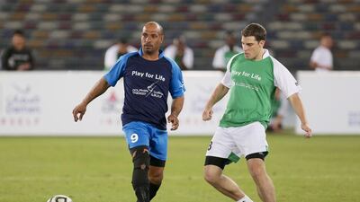 EAD v Dolphin Energy. The UAE capital saw the first round of Play for Life Football Tournament, kick off on Sunday at the Zayed Sports City. Twelve teams met on the field to battle it out on behalf of their companies while promoting the positive impact of physical activity and a healthy lifestyle in preventing diabetes. Courtesy Strategic Solutions