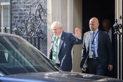 UK Prime Minister Boris Johnson departs 10 Downing Street last Wednesday. PA Wire