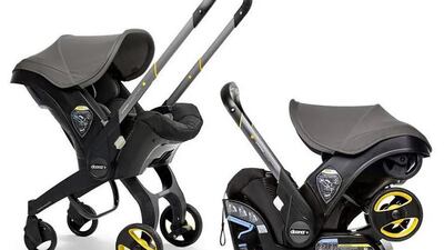 Car seat and stroller; Dh1,362 (down from Dh2,096); Doona on FirstCry. Photo: FirstCry