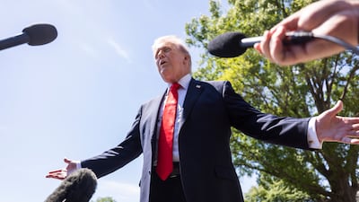 US President Donald Trump has said Iranians 'don't know who their leaders are'. EPA