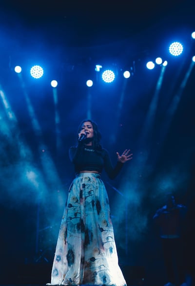 Indian playback singer Neha Kakkar played at Dubai's Global Village on Friday, January 10. Courtesy Global Village