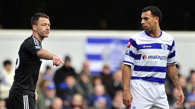 John Terry played against Anton Ferdinand, who he is accused of racially abusing in a game in October, in the FA Cup on Saturday as Chelsea defeated Queens Park Rangers 1-0.