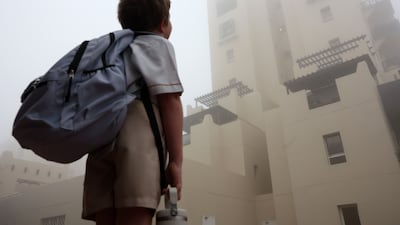 Off to school as fog blankets Dubai