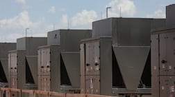 Chillers that cool water are connected to the OpenAI data centre in Abilene, Texas. The surge in data centres is a key driver of the AI boom. Reuters