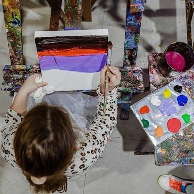 There is a dedicated space for children at Quoz Arts Fest this year. Quoz Arts Fest by Alserkal / Instagram