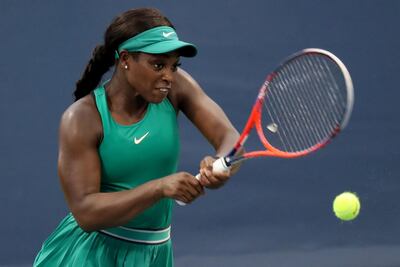 Sloane Stephens defied expectations to win the US Open last year. AFP