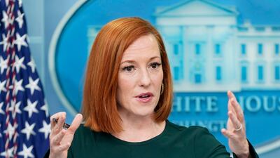 Former White House press secretary Jen Psaki made a quip about cancelling her vacation to Russia after hearing of her ban. AP