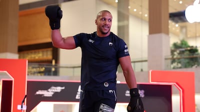 Ciryl Gane during the open workout at Yas Mall, Abu Dhabi