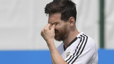 Lionel Messi and Argentina must win against Nigeria to have any chance of reaching the last 16 at the World Cup. Juan Mabromata / AFP