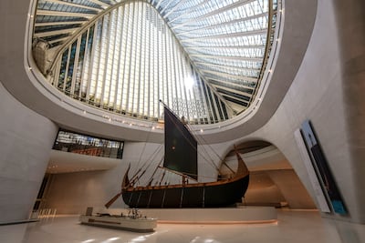 Inside the Zayed National Museum in Abu Dhabi. Victor Besa / The National