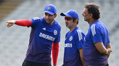 India Test and ODI captain Shubman Gill, left, with coach Gautam Gambhir. Getty Images