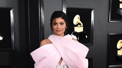 Kylie Jenner's Balmain Haute Couture look is definitely a talking point - the sleeve melting into glove pushes it over the edge for us (in a bad way). Photo: AP
