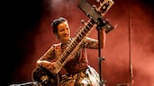 British-American musician Anoushka Shankar performs at the Netaji Indoor Stadium in Kolkata, India. EPA