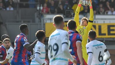 CHELSEA RATINGS: Kepa Arrizabalaga – 7 Denied Eze a chance to double Palace’s lead with a strong low save. He then made an important save to stop Zaha in the second half. EPA