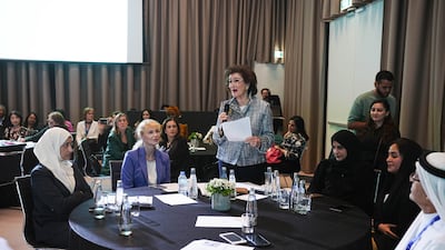 Ms Al Kaylani speaks during the Cop28 Women Leaders Summit, in Dubai, 2023. Photo: Masdar