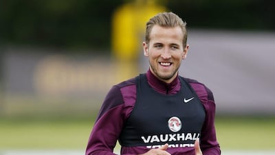 Tottenham Hotspur striker Harry Kane shown on Tuesday at England U21 training at St George's Park. Carl Recine / Action Images / Reuters