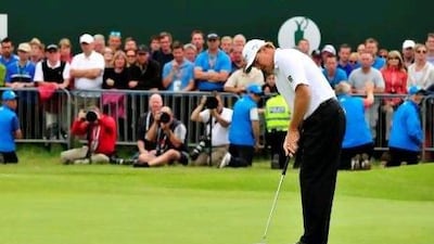 The South African Ernie Els putted well on his way to a title win at the British Open last weekend. Glyn Kirk / AFP