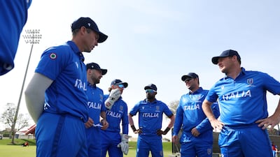 The Italian team prepares in Dubai for its maiden appearance at the T20 World Cup. All photos: Chris Whiteoak / The National