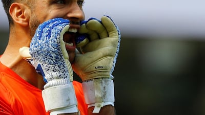 Tottenham's Paulo Gazzaniga during the match. Reuters