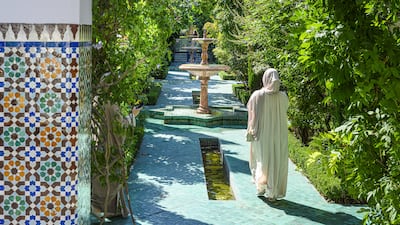 The Great Mosque of Paris's 'garden of Eden' is designed to stimulate the five senses. AFP