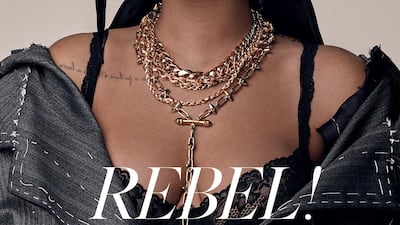 Rihanna makes history as the first person to wear a durag on the cover of 'British Vogue'. Shot by Steven Klein