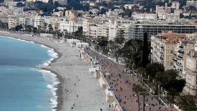 Promenade des Anglais in Nice, France, which is the latest destination added to Etihad Airways's new summer route network. EPA