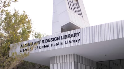 A new feature on the Dubai Public Library app allows users to search through all branches of the institution, including Al Safa Art and Design Library. Reem Mohammed / The National