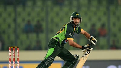 Shahid Afridi scored a brilliant half-century to help Pakistan to another victory. Munir uz Zaman / AFP