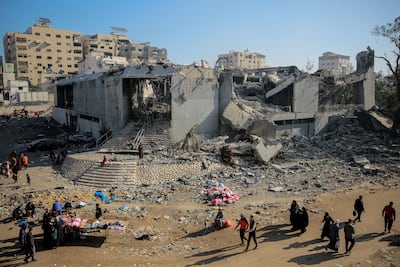 The Rashad Shawa Cultural Centre, built in the mid-1980s and named after its founder, Gaza city's Palestinian mayor between 1971 and 1982, was also damaged in Israeli bombardment. AFP