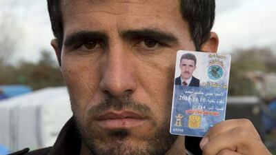 Former Iraqi policeman Hassan Mohammed is determined to reach the UK, even if it means smuggling himself in. Stephen Lock for The National