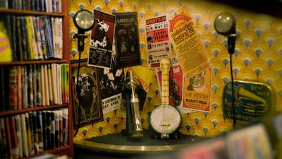 Posters inside the miniature bookshop by Anonymouse. Courtesy Anonymouse MMX