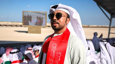 Emirati Rashed Al Almemari was among those who gathered to watch the event.