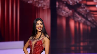 Miss Universe Costa Rica Ivonne Cerdas Cascante appears onstage at the Miss Universe 2020 Pageant at Seminole Hard Rock Hotel & Casino on May 16, 2021 in Hollywood, Florida. AFP