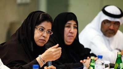 'The whole of society was concerned about Wadeema’s case.' Dr Mona Al Bahar, (left) assistant director for care and rehabilitation at the Dubai Foundation for Women and Children. Sarah Dea/The National