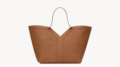 The Y Tote bag by Saint Laurent takes is a nod to founder Yves. Photo: Saint Laurent