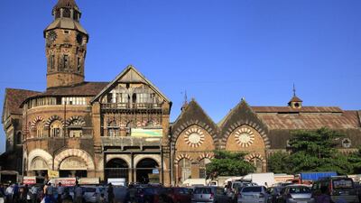 Designed by British architect William Emerson, the blend of Norman and Flemish architectural styles makes Crawford Market look like more of a fort than a market. Subhash Sharma for The National