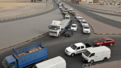 The National Paints roundabout in Sharjah. (Jeff Topping/The National)
