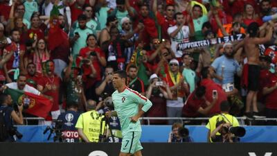Cristiano Ronaldo of Portugal warms up prior to the Uefa Euro 2016 semi-final match between Portugal and Wales at Stade de Lyon in Lyon, France, 06 July 2016. Abedin Taherkenareh / EPA