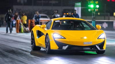 EVRT Drag Race in Yas Marina Circuit. Reem Mohammed / The National