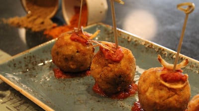 Koshari balls. Courtesy Khofo