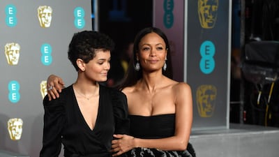 British actress Thandie Newton and her daughter Ripley Parker. EPA