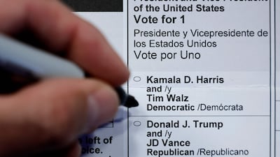 A new poll suggests a significant partisan gap in terms of public confidence over how the 2024 presidential election will be conducted. Getty Images / AFP