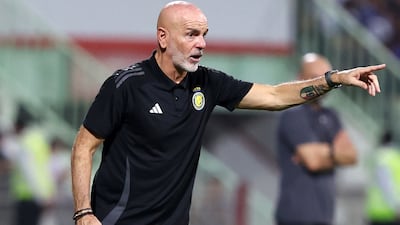 Stefano Pioli, the Al Nassr manager, will take charge of his first Riyadh derby on Friday. Chris Whiteoak / The National